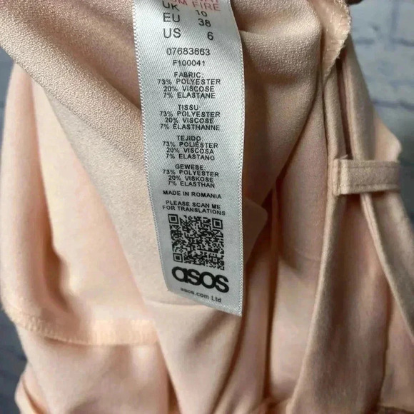 NWOT Asos tie waist tapered casual ankle pants - Picture 8 of 8